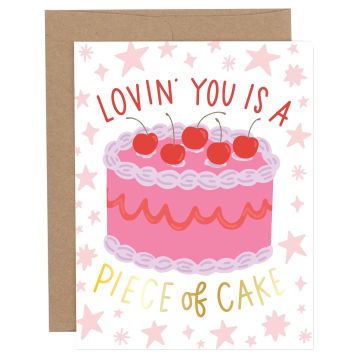 Lovin' You Is A Piece of Cake Greeting Card